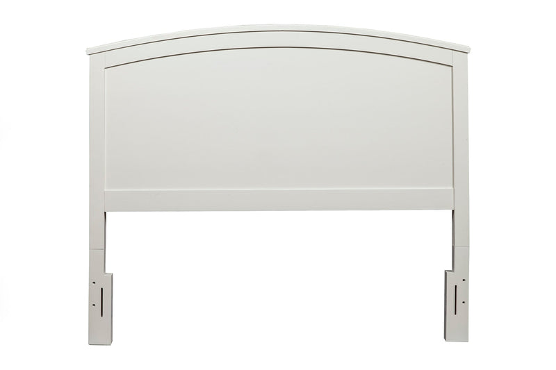 Olejo Standard King Panel Bed, White Alpine