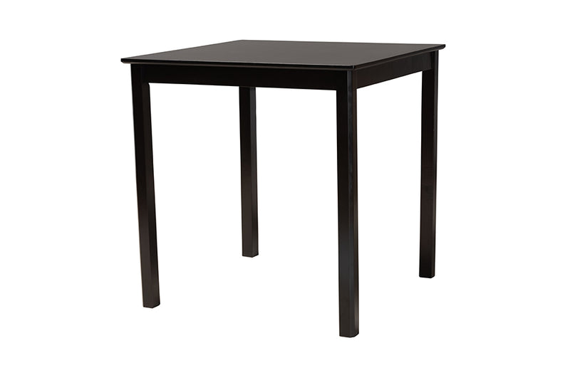 Aspen Modern Espresso Brown Finished Wood Counter Height Pub Table