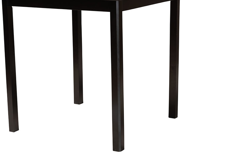 Aspen Modern Espresso Brown Finished Wood Counter Height Pub Table