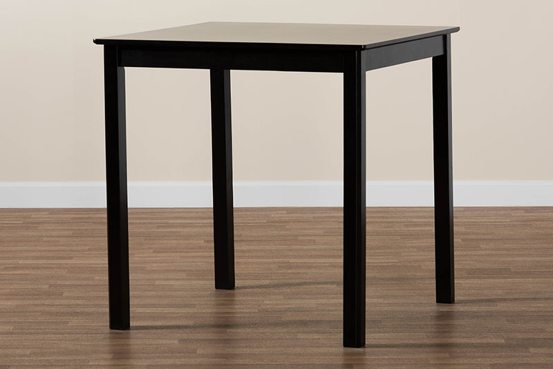 Aspen Modern Espresso Brown Finished Wood Counter Height Pub Table