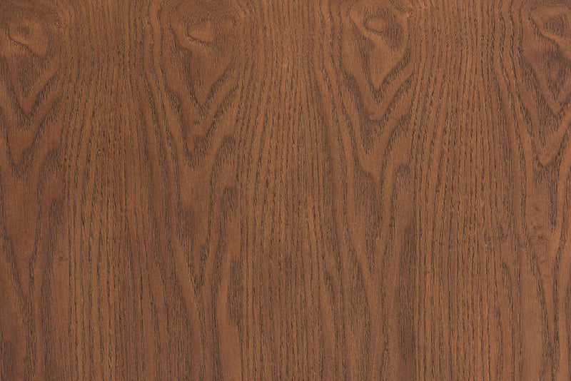 Bistra Walnut Brown and Rattan Queen Size 3-Piece Bedroom Set Baxton