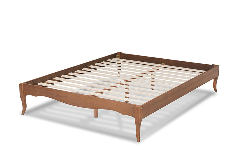 Corinne Ash Wanut Finished King Size Wood Bed Baxton