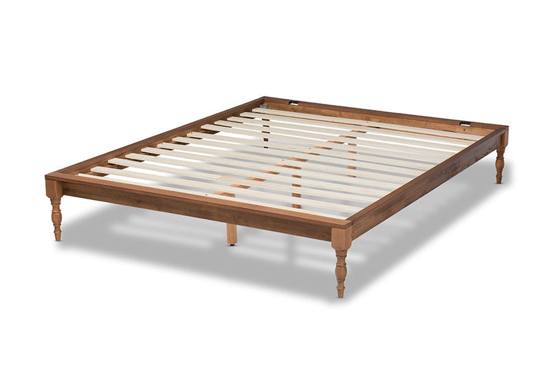 Coronado Ash Wanut Finished King Size Wood Bed Baxton