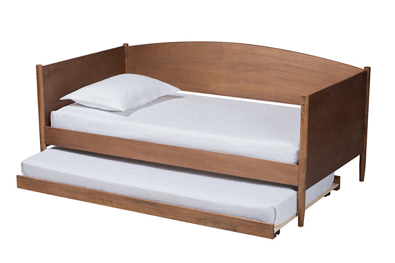 Veruca Ash Wanut Daybed w/Trundle Baxton