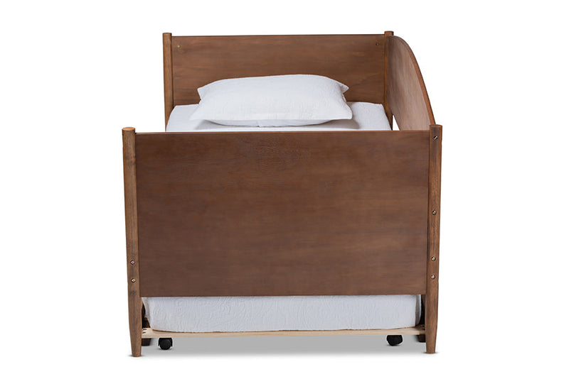 Veruca Ash Wanut Daybed w/Trundle Baxton
