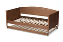 Veruca Ash Wanut Daybed w/Trundle Baxton