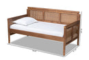 Cambridge Ash Wanut and Synthetic Rattan Daybed Baxton
