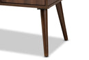 Acerra Walnut Brown Finished 2-Door Wood TV Stand Baxton