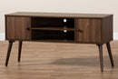Acerra Walnut Brown Finished 2-Door Wood TV Stand Baxton