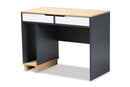 Astrid 2-Drawer Multicolor Wood Computer Desk Baxton