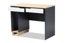 Astrid 2-Drawer Multicolor Wood Computer Desk Baxton