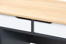 Astrid 2-Drawer Multicolor Wood Computer Desk Baxton