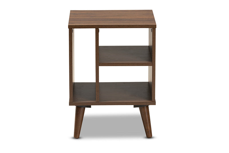 Emele Walnut End Table Baxton
