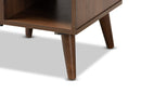 Emele Walnut End Table Baxton