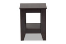 Esther Dark Brown End Table Baxton