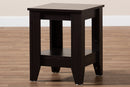 Esther Dark Brown End Table Baxton