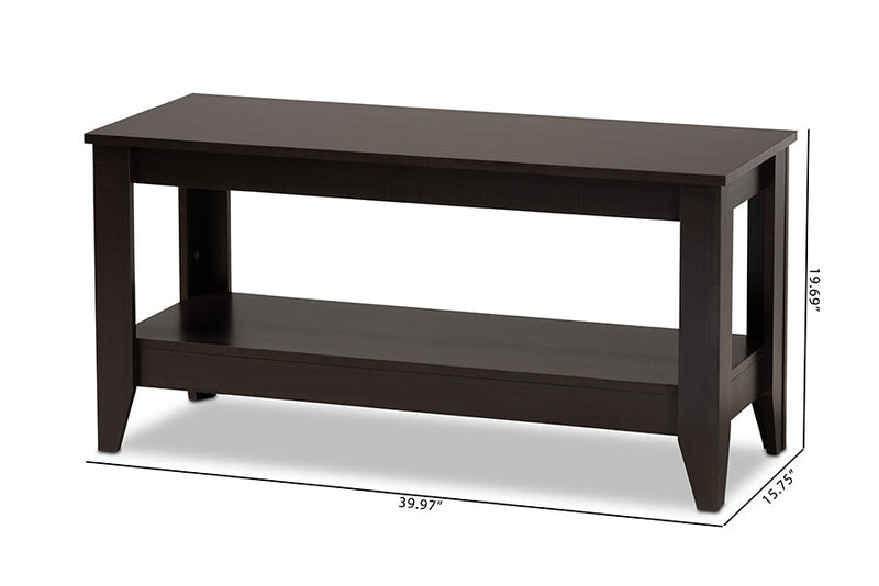 Pierce Wenge Coffee Table Baxton
