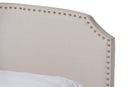 Louise Beige Fabric Upholstered 2-Drawer Queen Size Platform Storage Bed Baxton