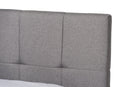Genevieve Light Gray Fabric Upholstered 2-Drawer King Size Platform Storage Bed Baxton