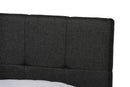 Genevieve Dark Gray Fabric Upholstered 2-Drawer Queen Size Platform Storage Bed Baxton