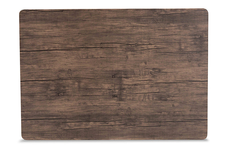 Niesha Gray Faux Leather Effect Fabric Black Metal 5-Piece Dining Set Baxton