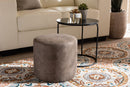 Savara Black w/Grey and Brown 2Pc Nesting Table and Ottoman Set Baxton