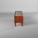 Melbourne 2 Drawers Bench, Acorn/White Alpine