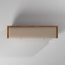 Melbourne 2 Drawers Bench, Acorn/White Alpine