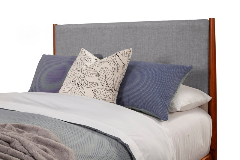 Melbourne Two Tone California King Panel Bed, Acorn/Grey Alpine