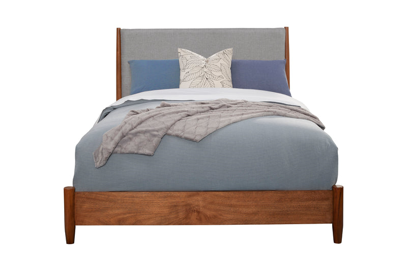 Melbourne Two Tone Standard King Panel Bed, Acorn/Grey