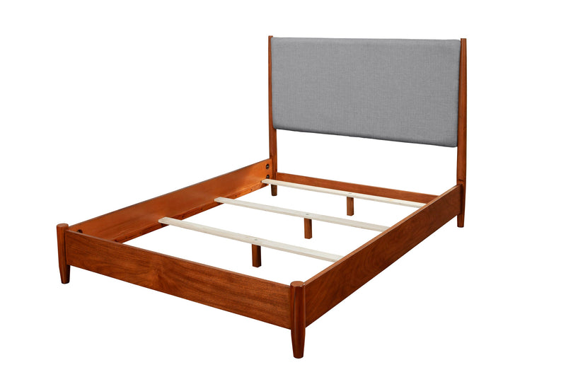 Melbourne Two Tone Queen Panel Bed, Acorn/Grey Alpine