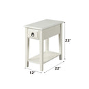 Jeana Rectangular Accent Table, White Finish Acme