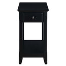 Bertie Rectangular Accent Table, Black Finish Acme