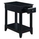 Bertie Rectangular Accent Table, Black Finish Acme