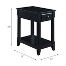 Bertie Rectangular Accent Table, Black Finish Acme