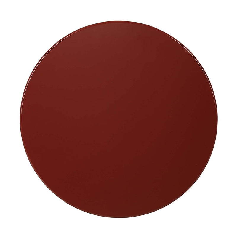 Aberta Round Accent Table, Red Finish Acme