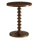 Acton Round Accent Table, Walnut Finish Acme