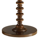 Acton Round Accent Table, Walnut Finish Acme