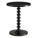 Acton Round Accent Table, Black Finish Acme