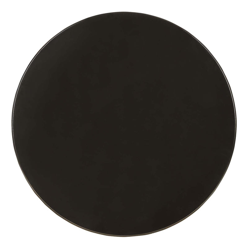 Acton Round Accent Table, Black Finish Acme
