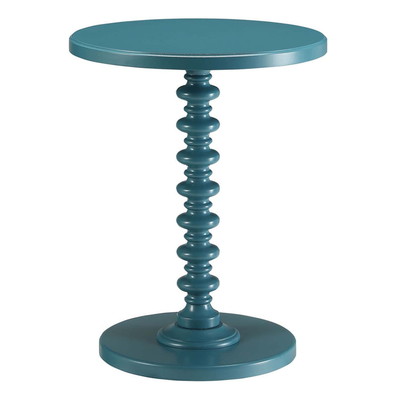 Acton Round Accent Table, Teal Finish Acme
