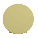 Alger Round Accent Table, Light Yellow Finish Acme