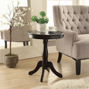 Alger Round Accent Table, Black Finish Acme