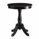 Alger Round Accent Table, Black Finish Acme