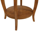 Alysa Round Accent Table, Walnut Finish Acme