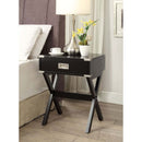 Babs Square Accent Table, Black Finish Acme