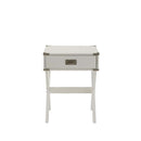 Babs Square Accent Table, White Finish Acme