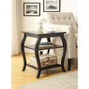 Becci Square Accent Table, Black Finish Acme