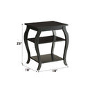 Becci Square Accent Table, Black Finish Acme
