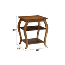 Becci Square Accent Table, Walnut Finish Acme